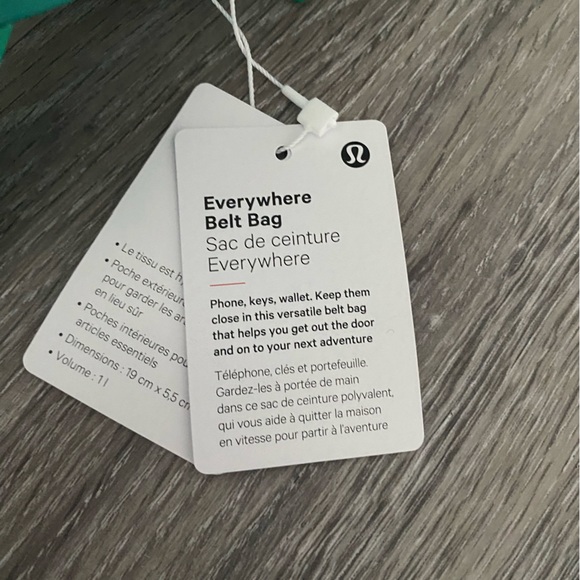 Lululemon Everywhere belt bag Fanny pack emerald ice green Fanny pack - Picture 8 of 11